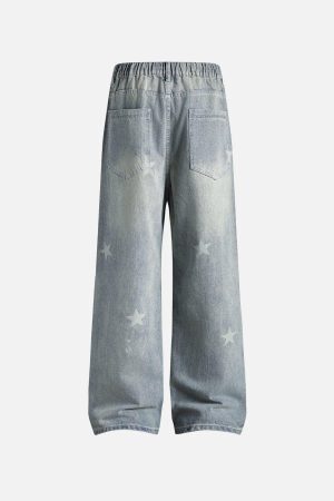 Concert Outfit Star Print Jeans