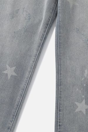 Concert Outfit Star Print Jeans