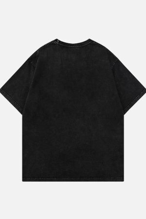 Concert Outfit Star Print Washed Tee