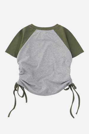 Concert Outfit Star Printing Drawstring Tee