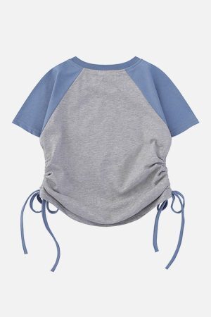 Concert Outfit Star Printing Drawstring Tee