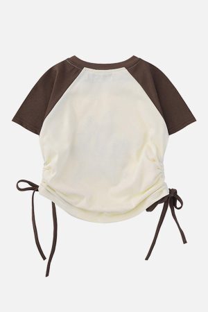 Concert Outfit Star Printing Drawstring Tee