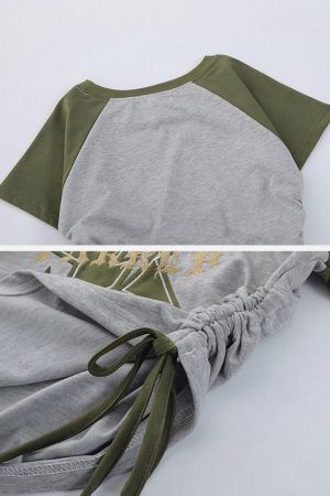 Concert Outfit Star Printing Drawstring Tee