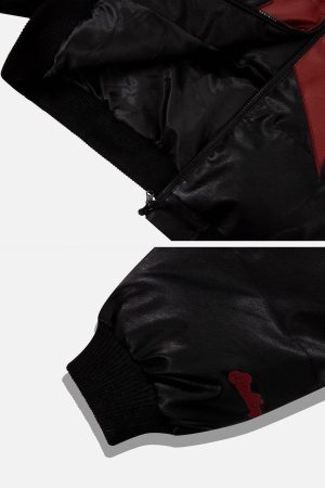 Concert Outfit Star PU Winter Coat