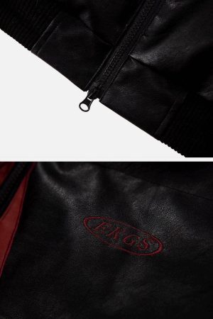 Concert Outfit Star PU Winter Coat