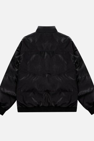 Concert Outfit Star PU Winter Coat