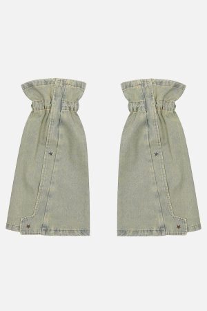 Concert Outfit Star Rivet Leg Sleeves Jorts