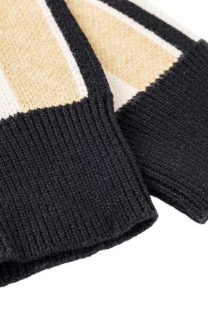 Concert Outfit Star Rugby Striped Sweater