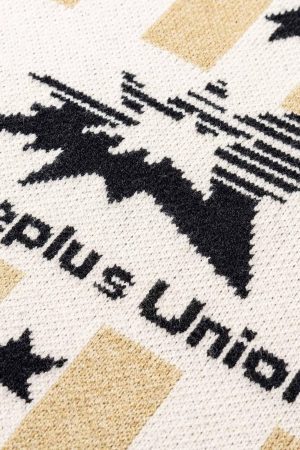 Concert Outfit Star Rugby Striped Sweater