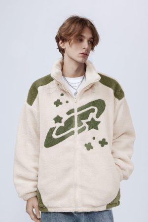 Concert Outfit Star Sky Sherpa Coat