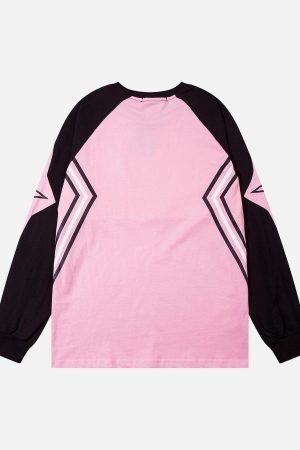 Concert Outfit Star Stitched Studded Long Sleeve T-Shirt