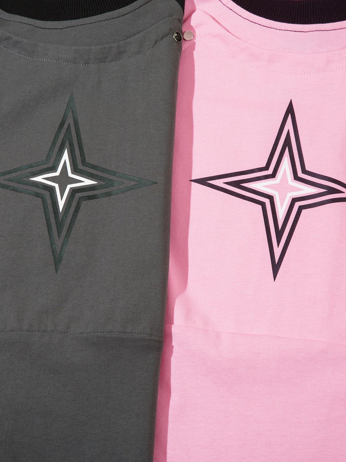 Concert Outfit Star Stitched Studded Long Sleeve T-Shirt Concert Outfit Star Stitched Studded Long Sleeve T-Shirt