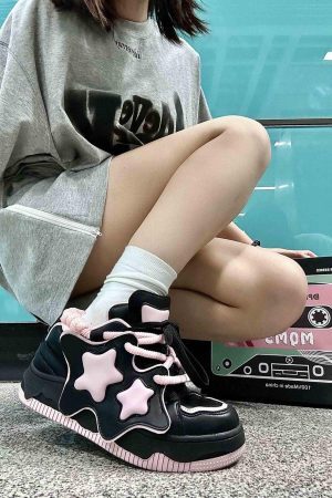Concert Outfit Star Thick Bottom Board Shoes Couple