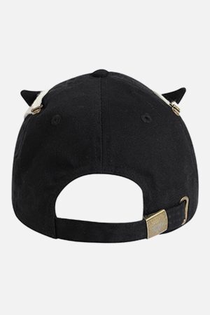 Concert Outfit Star Washed Denim Baseball Cap