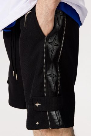 Concert Outfit Star Zip Up Shorts