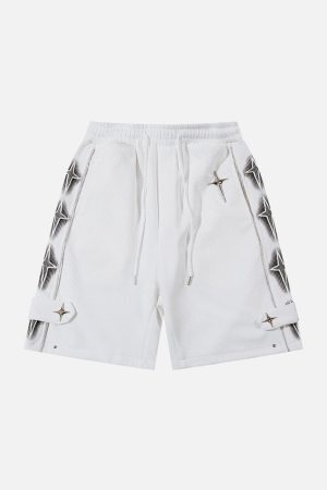 Concert Outfit Star Zip Up Shorts