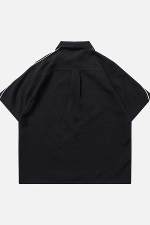 Concert Outfit Star Zipper Design Shirt