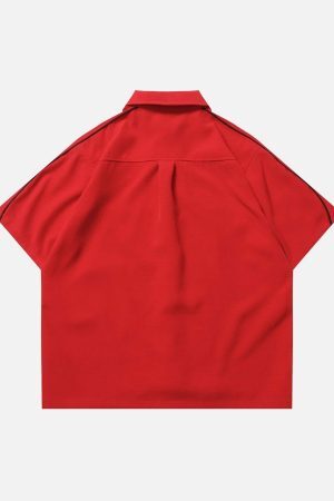 Concert Outfit Star Zipper Design Shirt