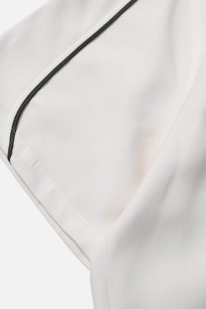 Concert Outfit Star Zipper Design Shirt