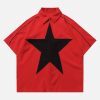 Concert Outfit Star Zipper Design Shirt