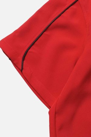 Concert Outfit Star Zipper Design Shirt