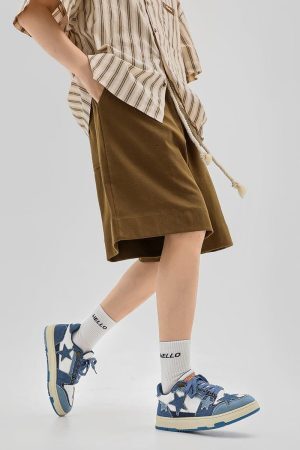 Concert Outfit Stars Casual All-Match Denim Skate Shoes