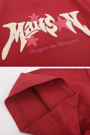 Concert Outfit Stars Flocked Graphic Tee