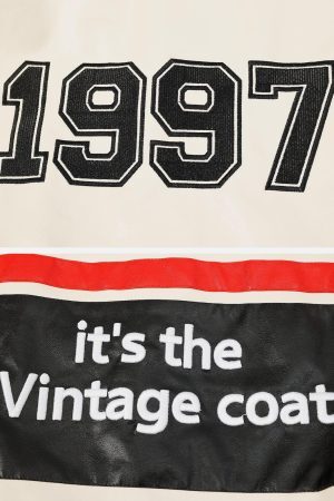 Concert Outfit Stitching Color Motorcycle Jacket