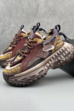 Concert Outfit Stitching Letter Tire Sole Platform Sneakers