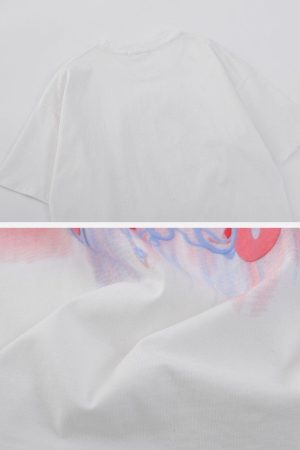 Concert Outfit Strawberry Embroidery Tee