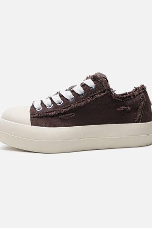 Concert Outfit Street Beard Split Hole Sneakers