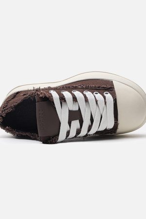 Concert Outfit Street Beard Split Hole Sneakers