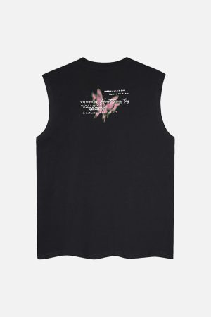 Concert Outfit Street Butterfly Graphic Tank Top
