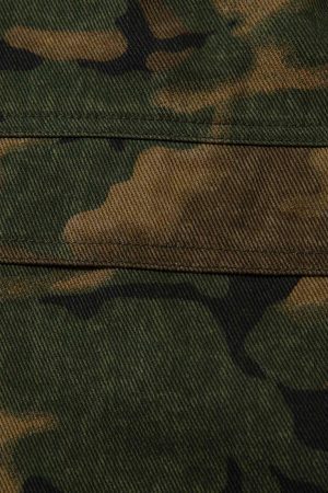 Concert Outfit Street Camouflage Multi Pocket Cargo Pants