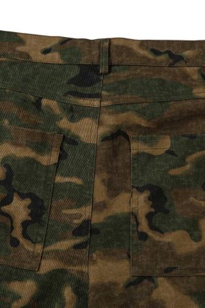 Concert Outfit Street Camouflage Multi Pocket Cargo Pants