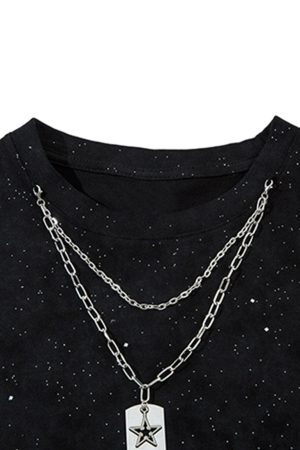 Concert Outfit Street Chain Waistcoat Ripped Vest