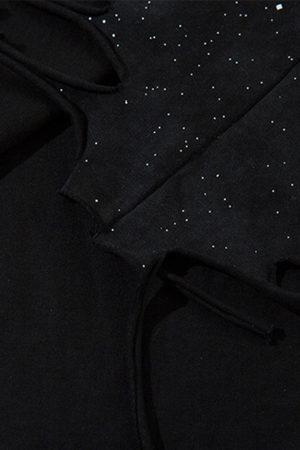 Concert Outfit Street Chain Waistcoat Ripped Vest