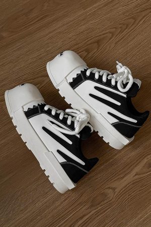 Concert Outfit Street Contrast Color Casual Sneakers