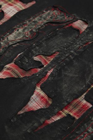 Concert Outfit Street Contrast Color Embroidered T-Shirt