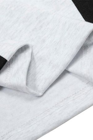 Concert Outfit Street Contrast Panel Polo Shirt