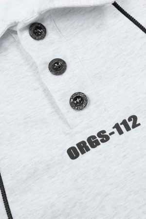 Concert Outfit Street Contrast Panel Polo Shirt
