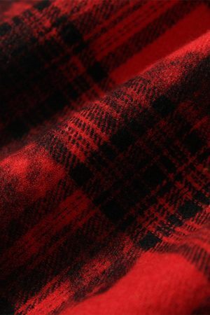 Concert Outfit Street Creative Pin Print Plaid Shirt