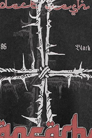 Concert Outfit Street Cross Print T-Shirt