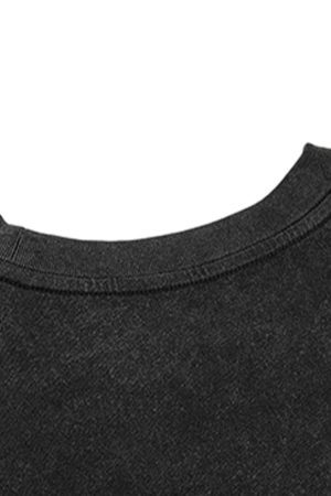 Concert Outfit Street Cross Print T-Shirt