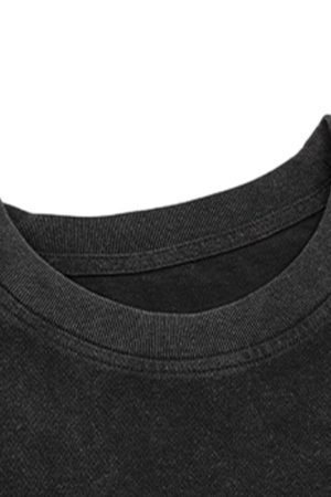 Concert Outfit Street Cross Print T-Shirt