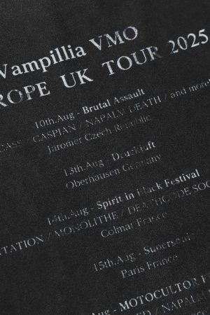 Concert Outfit Street Dark Punk Graphics T-Shirt