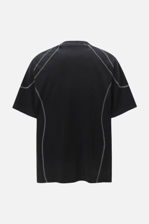 Concert Outfit Street Dirty Dyed Gradient Motorcycle T-Shirt