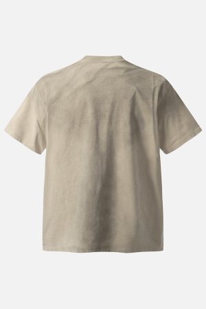 Concert Outfit Street Distressed Tie-Dye Letter Print T-Shirt