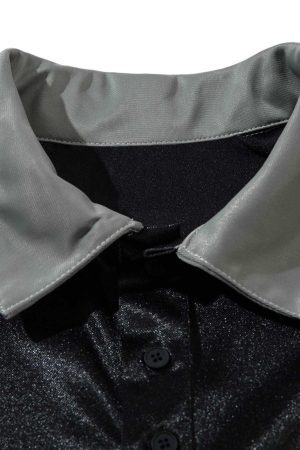 Concert Outfit Street Flame Embroidery POLO T-Shirt