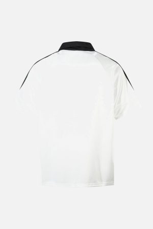 Concert Outfit Street Flame Embroidery POLO T-Shirt